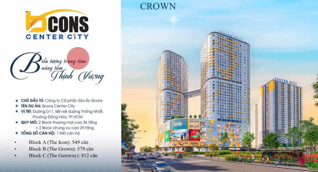 Tổng quan hạ tầng Bcons Center City