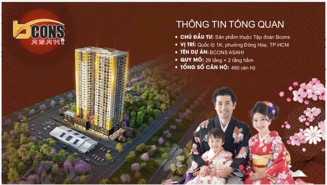 Tổng quan dự án Bcons Asahi