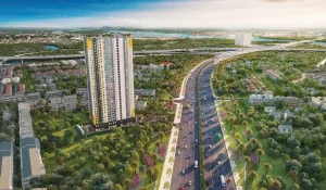 Phối cảnh tổng quan căn hộ Bcons Avenue gần Làng Đại học, Dĩ An giá rẻ.