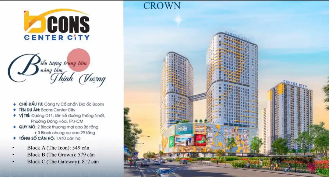 Tổng quan không gian sống xanh Bcons Center City