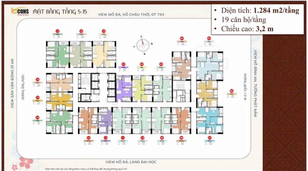 Tổng quan Layout Bcons Asahi