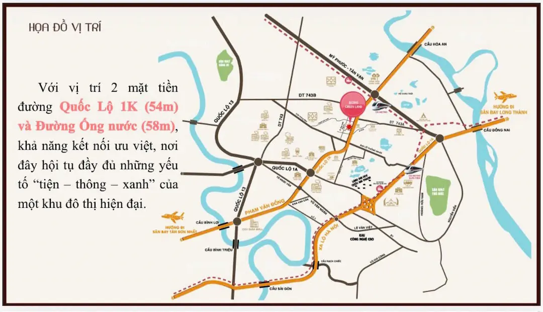Vị trí Bcons Asahi trả góp