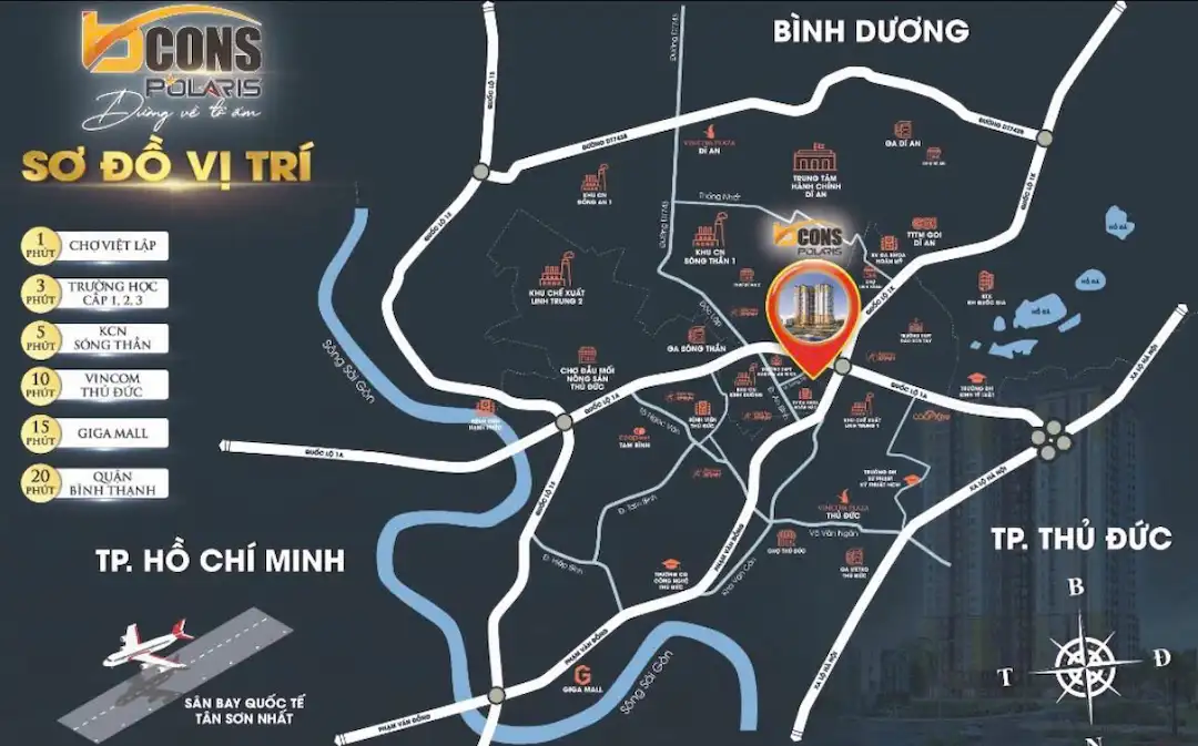 Vị trí thực tế dự án