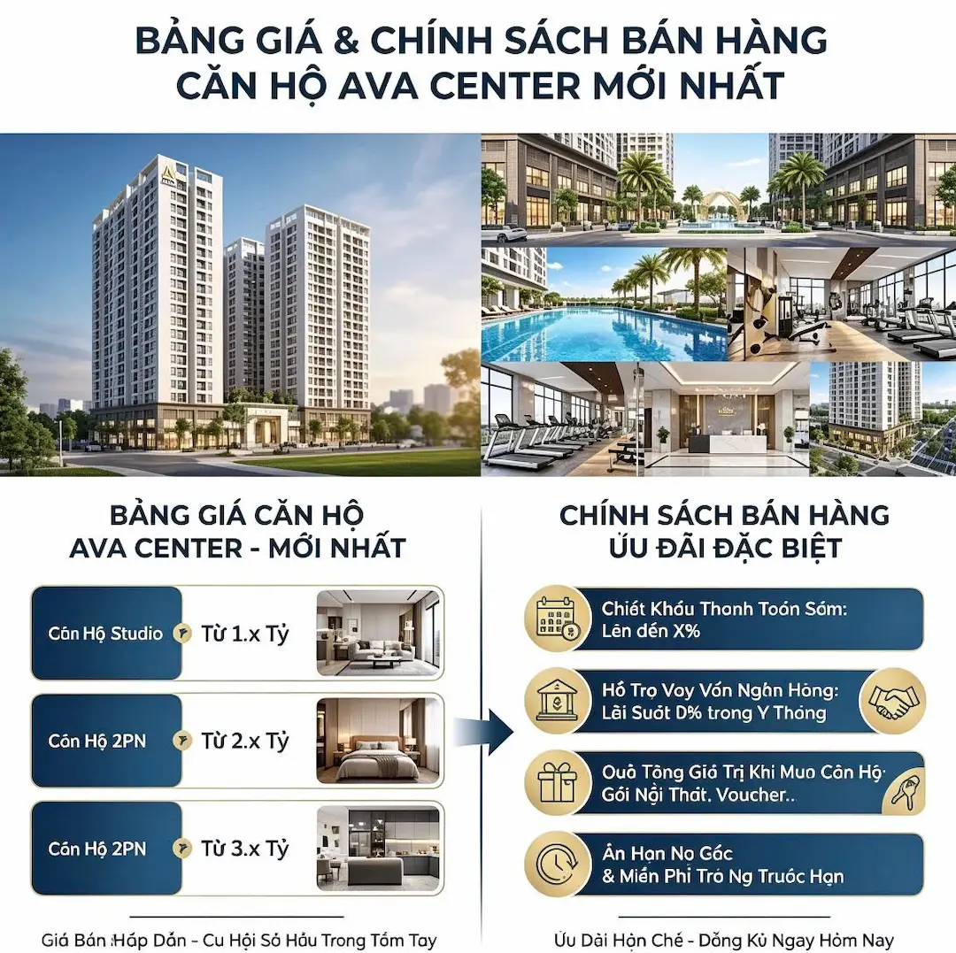 Sa bàn và bảng giá tham khảo tại trung tâm nhà mẫu AVA Center