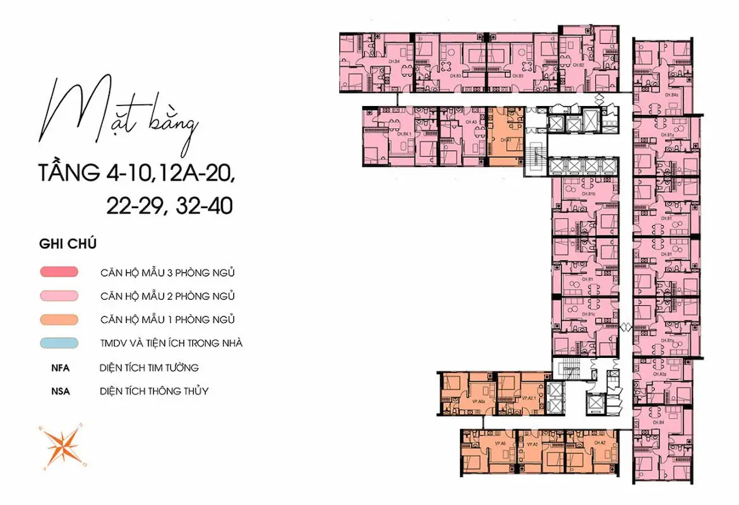 Căn Hộ AVA Center – Touchable Home Ngã Tư Hoà Lân 2026 6 Mặt bằng tổng thể AVA Center