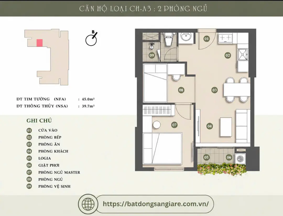 Căn Hộ AVA Center – Touchable Home Ngã Tư Hoà Lân 2026 9 Thiết kế căn hộ AVA Center