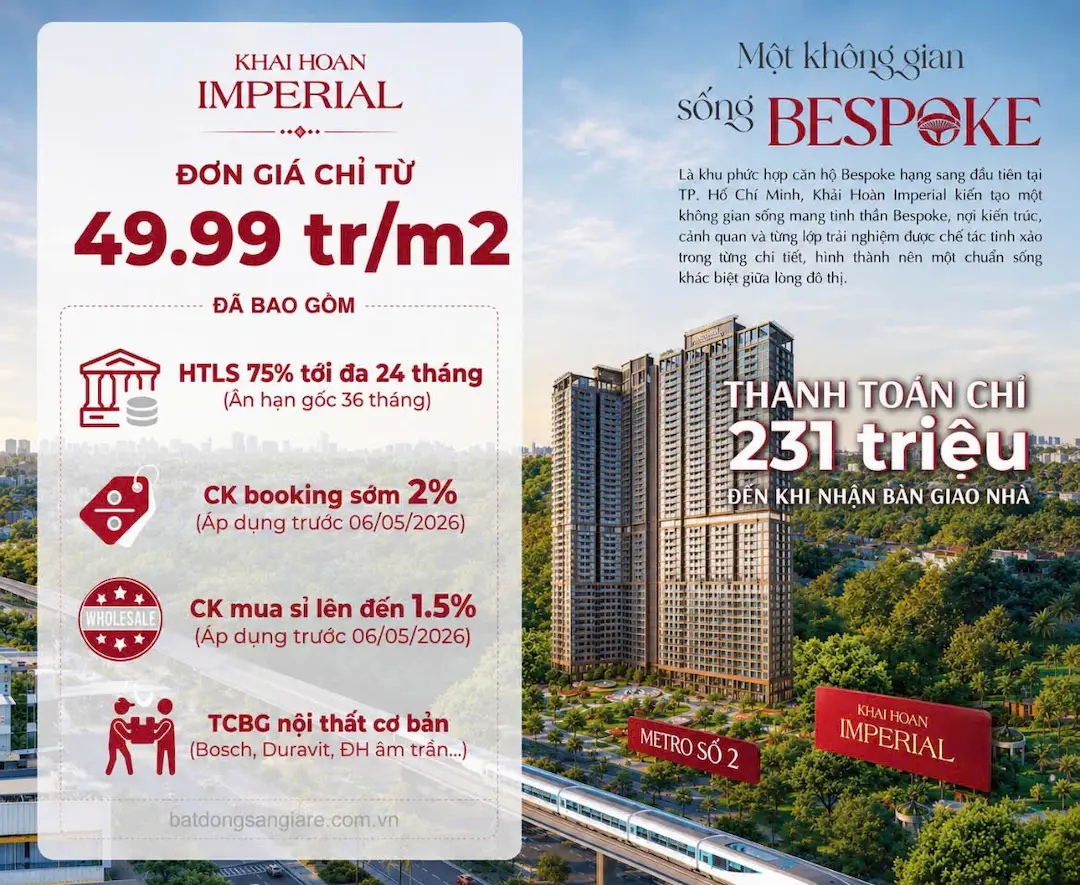 Cập nhật đơn giá chính sách và giá bán Khải Hoàn Imperial