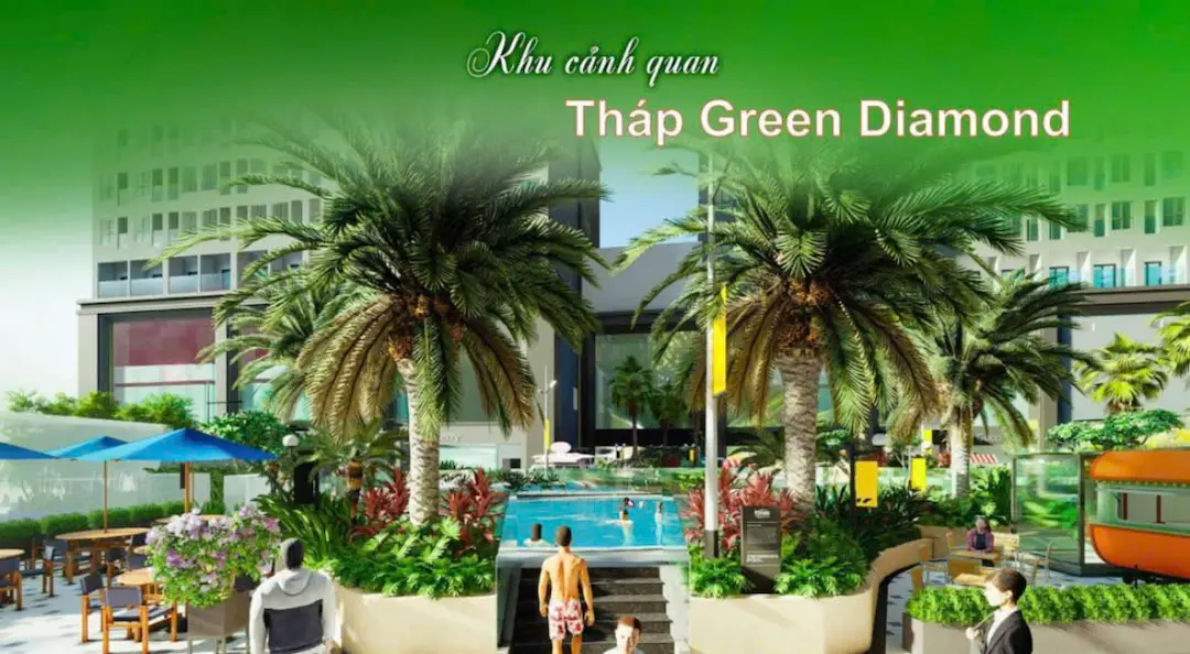 Tiện Ích Bcons Green Diamond: Hồ Bơi, Công Viên, TTTM 4 Công viên Bcons Green Diamond