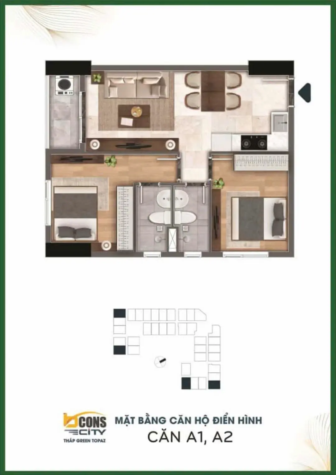 Layout 4 Thiết kế Bcons Green Topaz