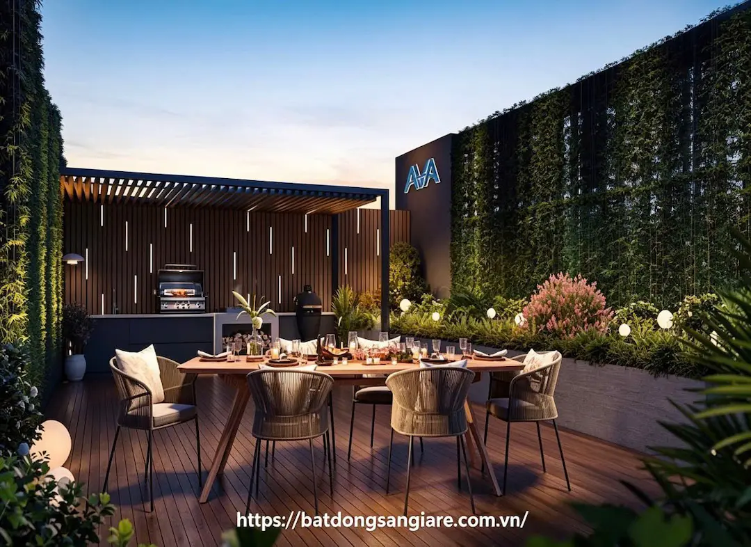 Không gian tổ chức tiệc nướng BBQ ngoài trời thoáng mát