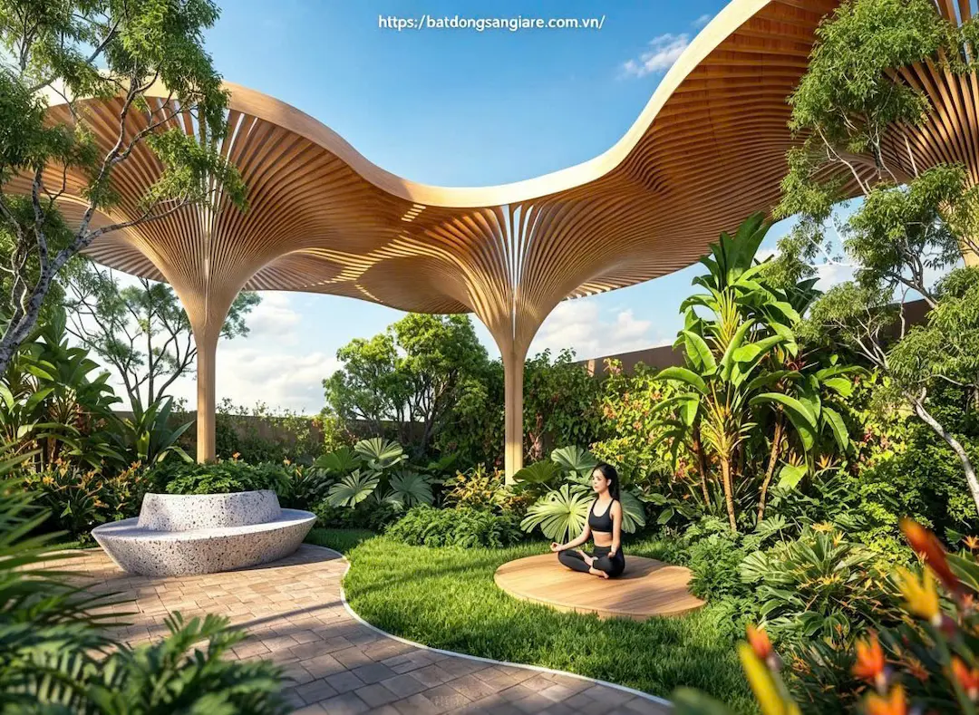 Khu ngồi thiền định và tĩnh tâm cảnh quan Nhật Bản