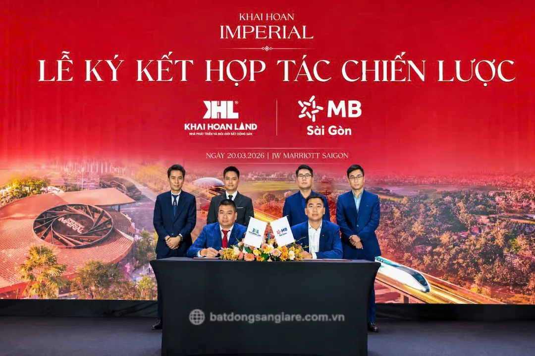 Lễ ký kết hợp tác chiến lược Khải Hoàn Land và MB Sài Gòn