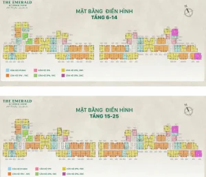 Mặt bằng tổng quan The Emerald Garden View, dự án căn hộ tại TP.HCM.