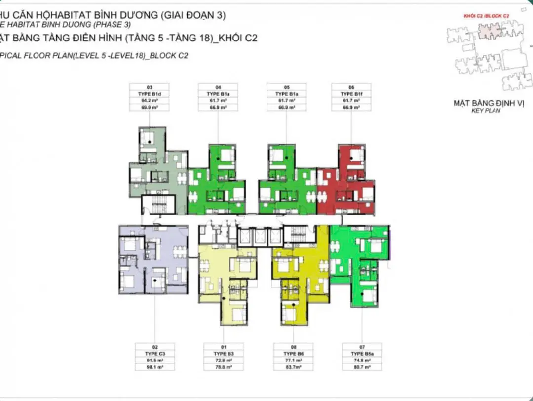 Mặt bằng Block C2