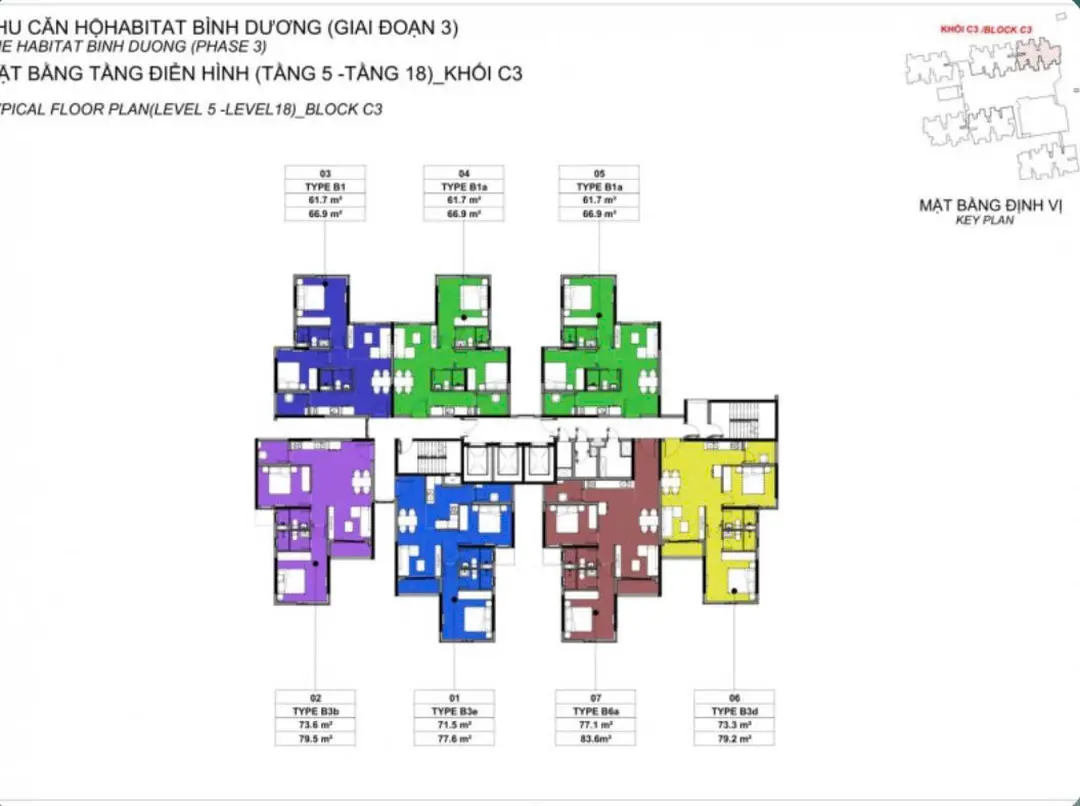 Mặt bằng Block C3
