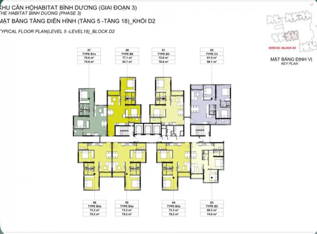 Mặt bằng Block D2