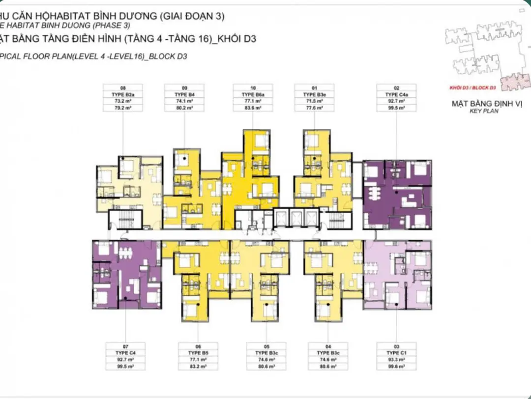 Mặt bằng Block D3