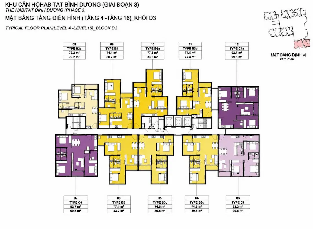 Mặt bằng Block D3 The Habitat