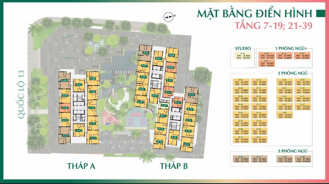 Mặt bằng dự án The Emerald Boulevard
