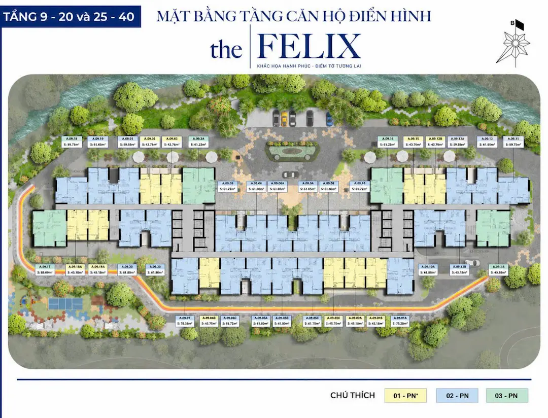 Mặt bằng The Felix