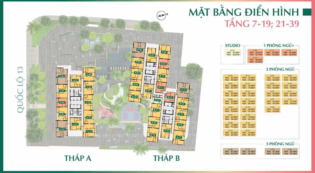 Mặt bằng tổng quan