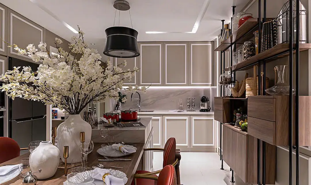 Nhà mẫu căn hộ Lavita Thuận An phòng bếp