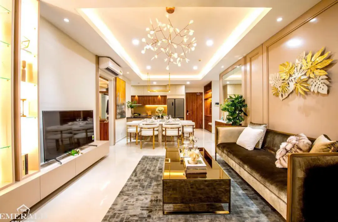 Phòng khách nhà mẫu