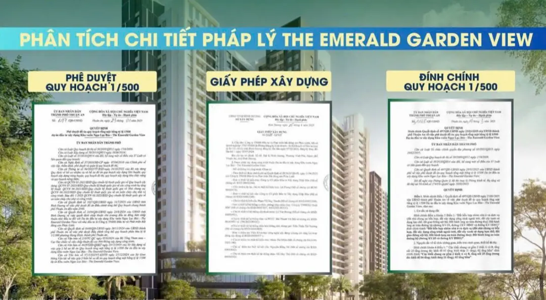 Pháp lý The Emerald Garden View tổng quan