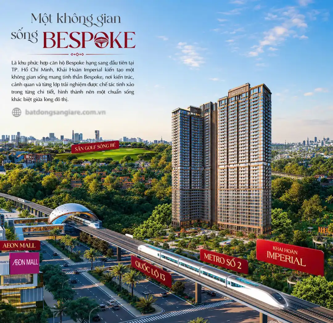 Phối cảnh kết nối thực tế vị trí Khải Hoàn Imperial