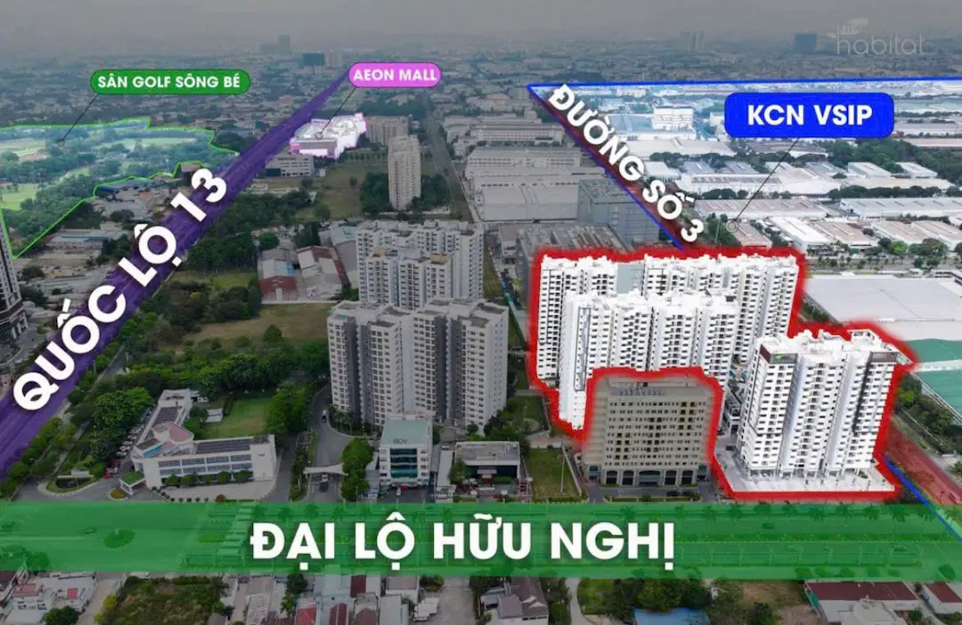 Review vị trí The Habitat Bình Dương