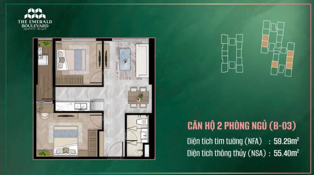 Thiết kế 2PN nhỏ