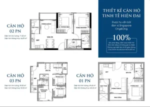 Thiết kế tổng thể dự án The Rivana Bình Dương với mật độ xây dựng chỉ 38%.