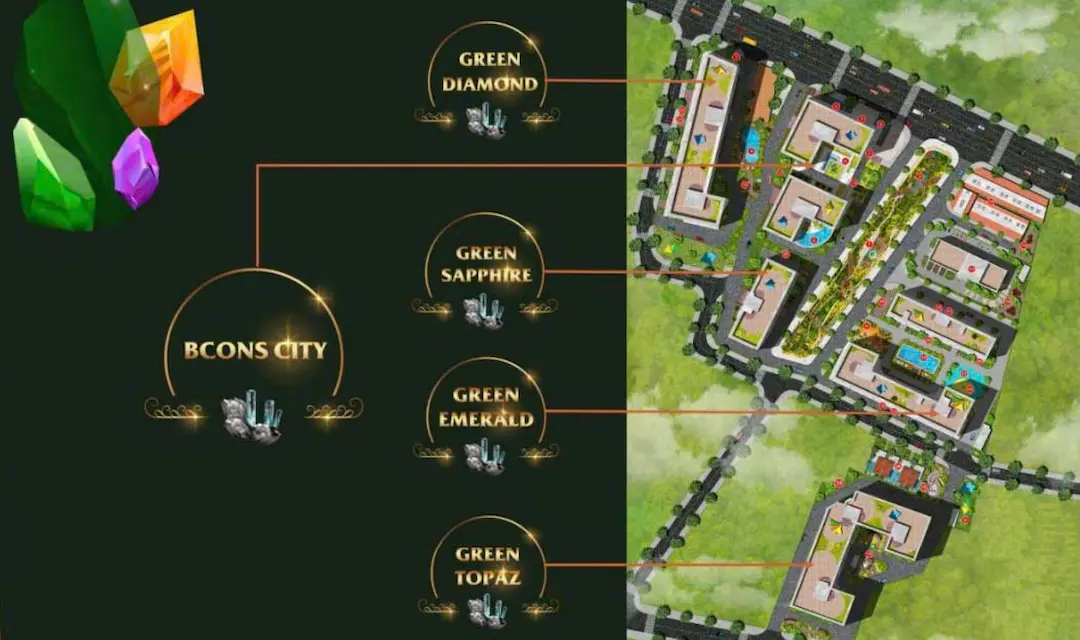 Tiện ích nội khu Bcons Green Topaz