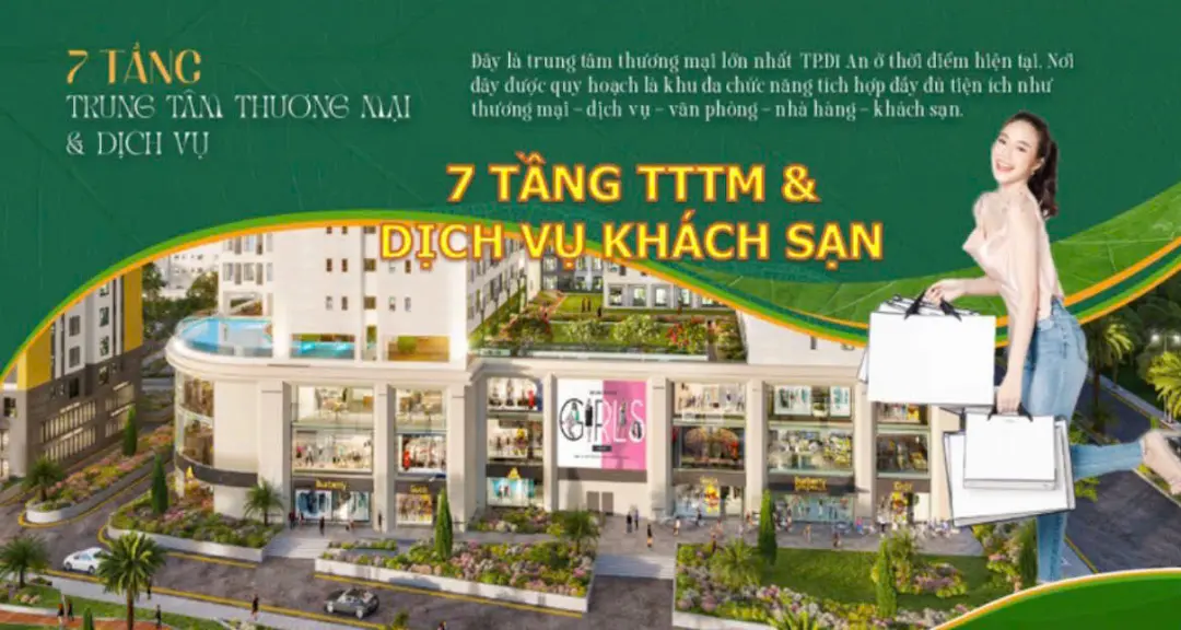 Tiện ích trung tâm thương mại Bcons Green Sapphire