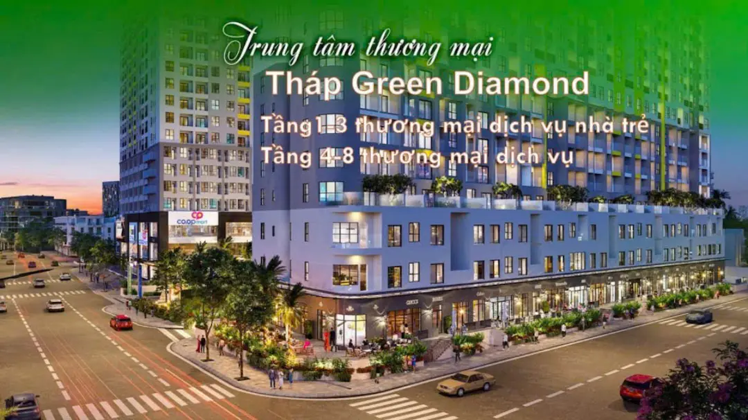 Tiện Ích Bcons Green Diamond: Hồ Bơi, Công Viên, TTTM 5 Trung tâm thương mại Bcons Green Diamond