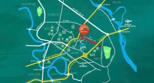 Tổng quan vị trí đắc địa và tiềm năng kết nối vùng của dự án căn hộ Bcons Emerald mặt tiền đường Thống Nhất.