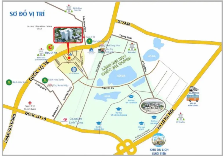 Vị trí Bcons Green View, kết nối giao thông và tiện ích vượt trội