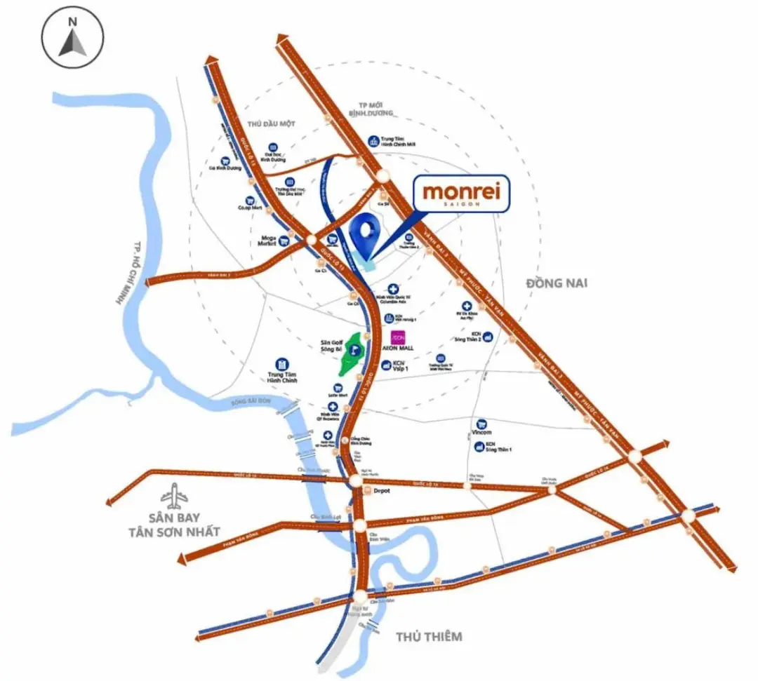 Vị trí căn hộ Monrei Sài Gòn