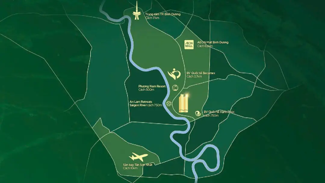 Vị trí căn hộ The Emerald 68