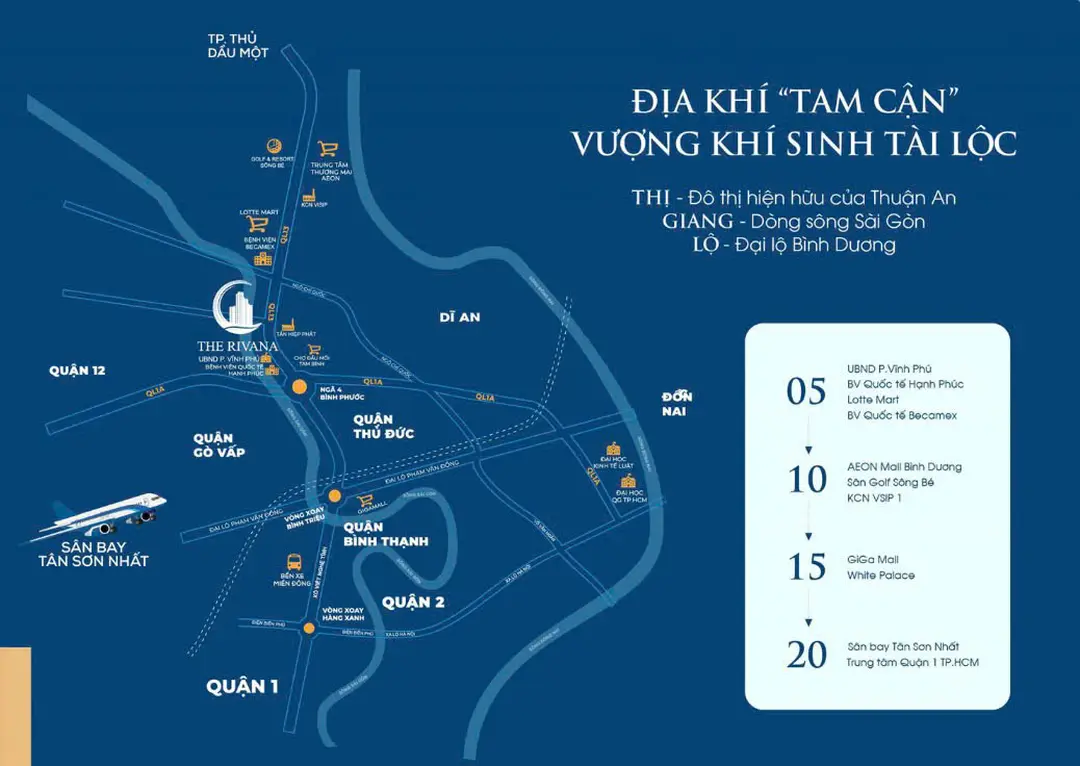 Vị trí căn hộ The Rivana