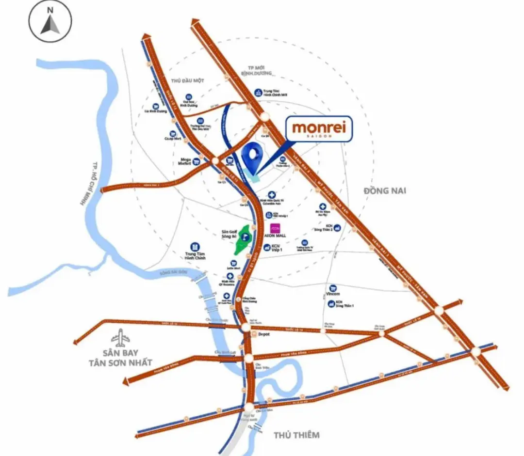 Vị trí Monrei Sài Gòn Nguyễn Thị Minh Khai