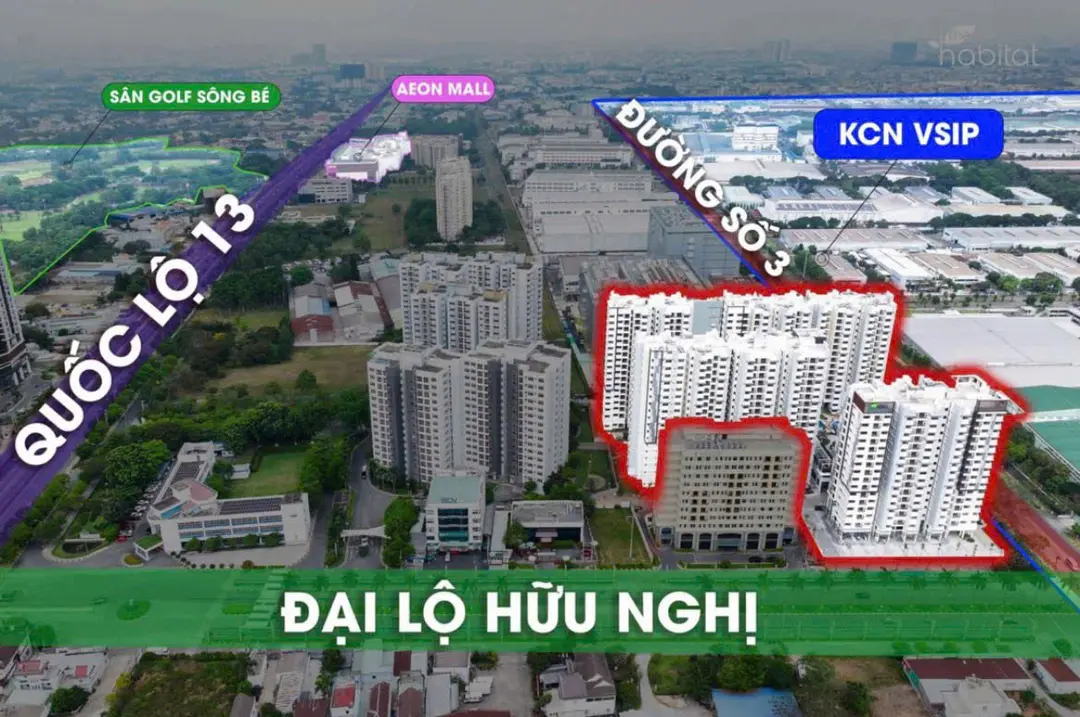 Vị trí The Habitat Bình Dương