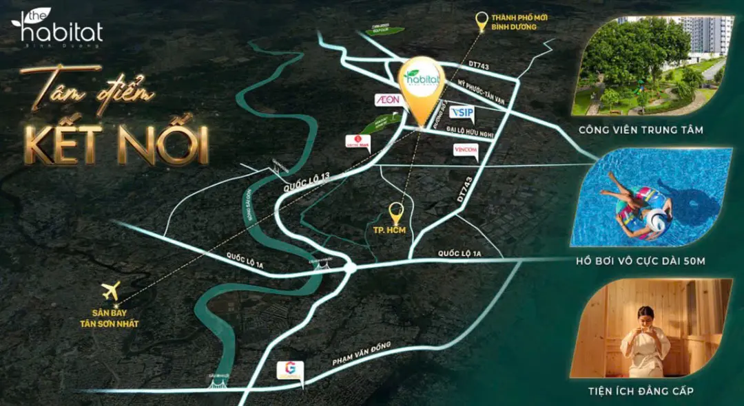 Vị trí The Habitat tổng quan