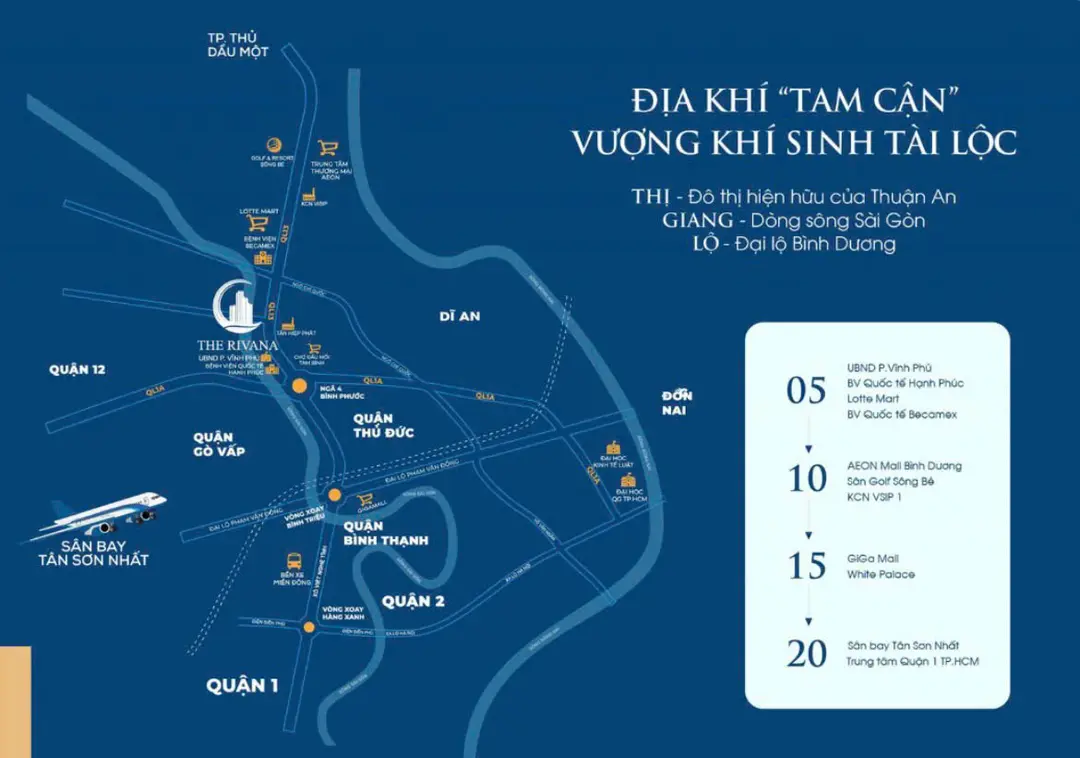 Vị trí The Rivana tổng quan