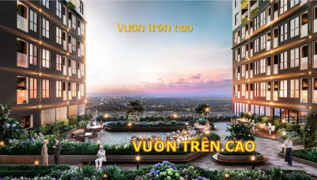 Vườn trên cao Căn hộ Bcons Green Emerald