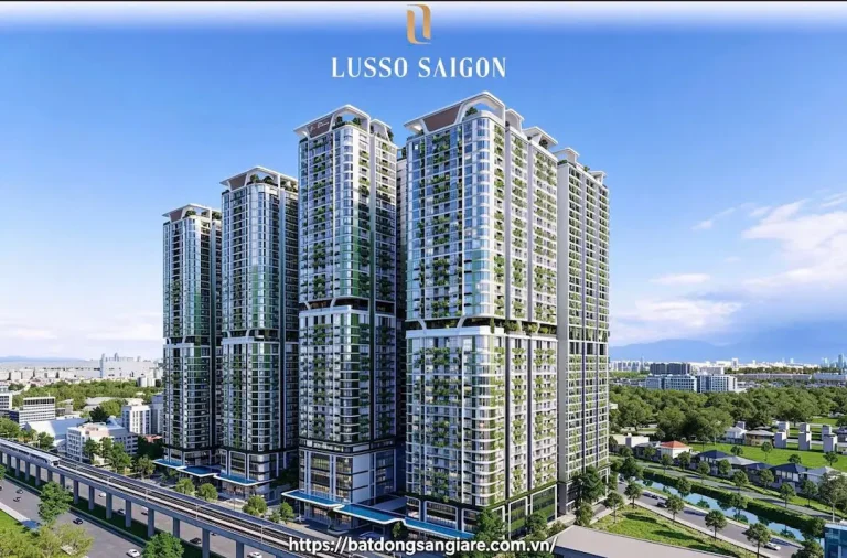 Đánh giá tổng quan Lusso Saigon - căn hộ hàng hiệu 2 tháp 39 tầng, 1.136 căn, do WorldHotels quản lý.