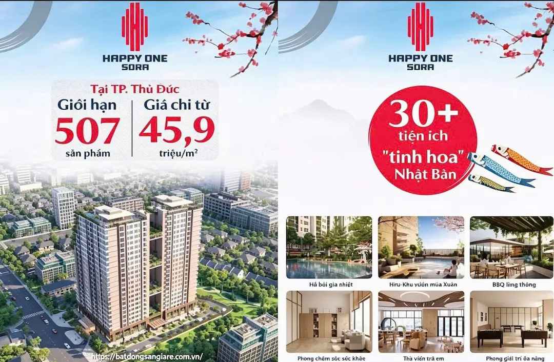 Đánh giá giá bán Happy One Sora Thủ Đức