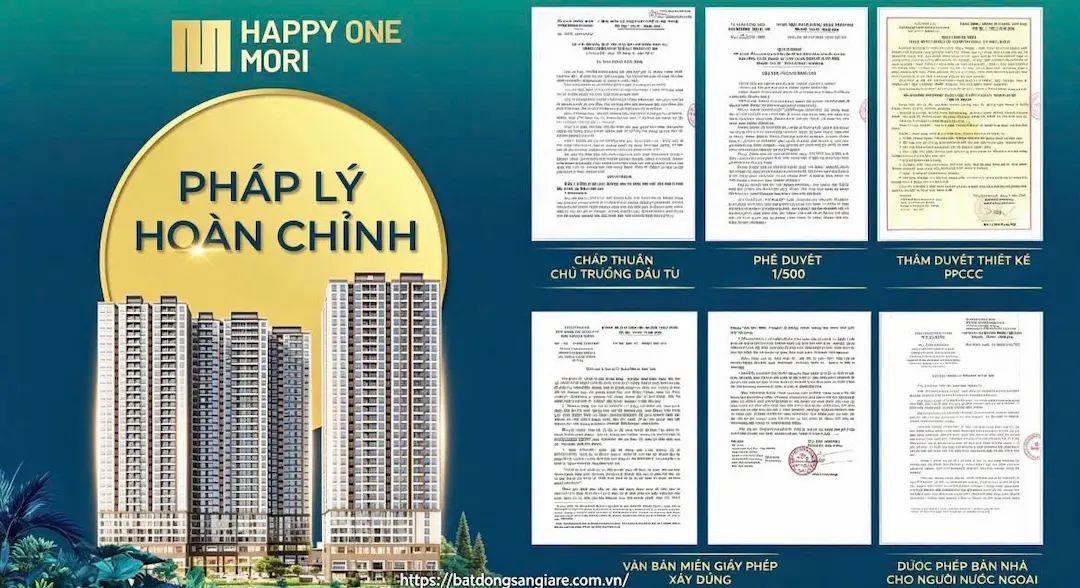 Đánh giá pháp lý chung cư Happy One Mori Thuận An