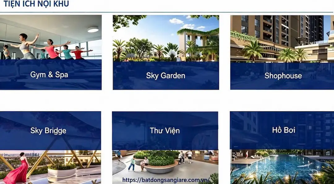 Đánh giá hệ thống tiện ích nội khu A&T Sky Garden Thuận An