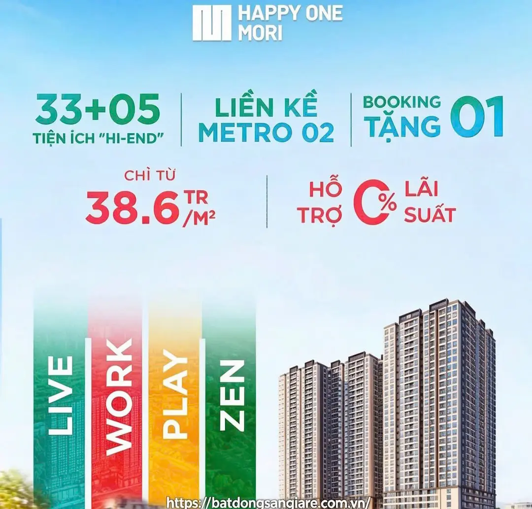 Đánh giá tiện ích chung cư Happy One Mori Thuận An